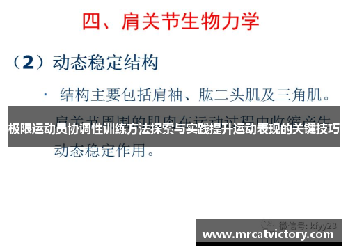 极限运动员协调性训练方法探索与实践提升运动表现的关键技巧